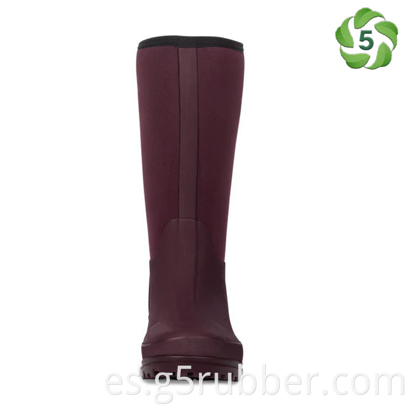 14 Inch Purple Neoprene Rubber Boots